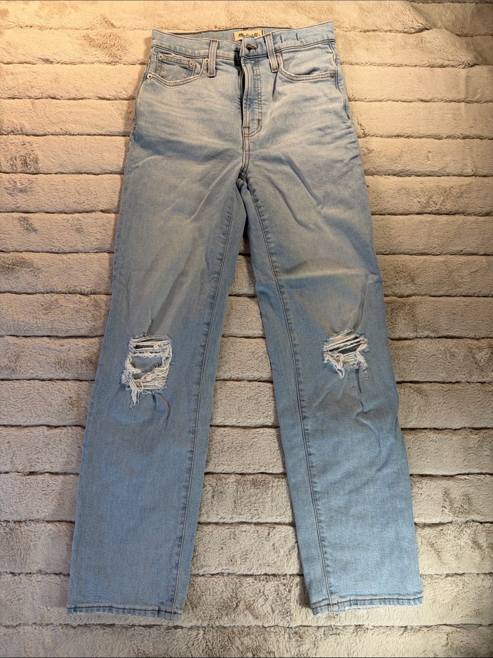 Madewell Perfect Vintage Straight Jean Danby Wash, Size 25